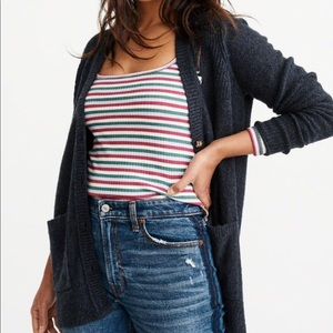 A&F Blue Cardigan